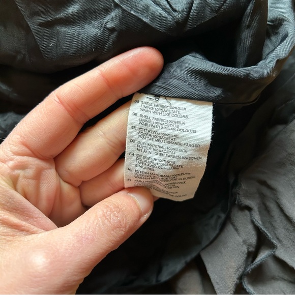 SALE - H&M black silk and satin dress - Picture 10 of 10